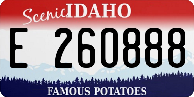 ID license plate E260888