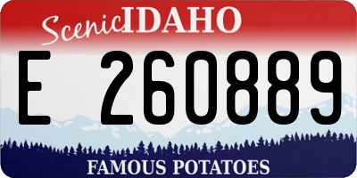 ID license plate E260889