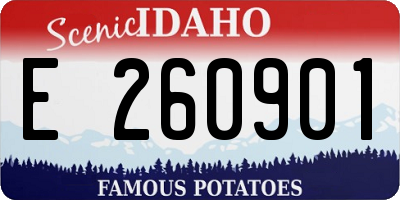 ID license plate E260901