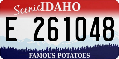 ID license plate E261048