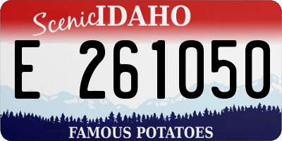 ID license plate E261050