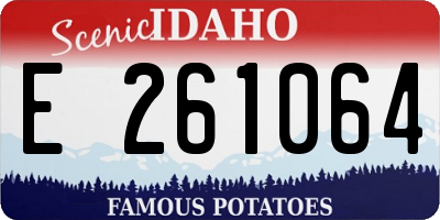 ID license plate E261064