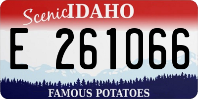 ID license plate E261066