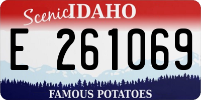 ID license plate E261069