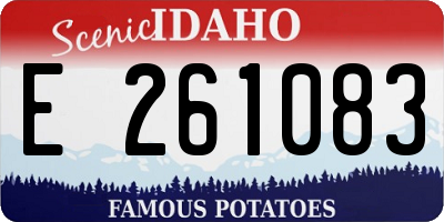 ID license plate E261083