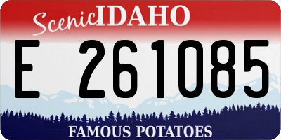 ID license plate E261085