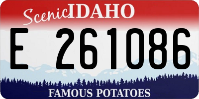 ID license plate E261086