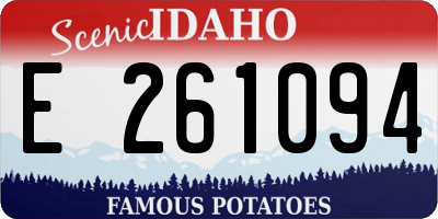 ID license plate E261094