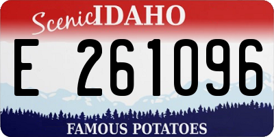 ID license plate E261096