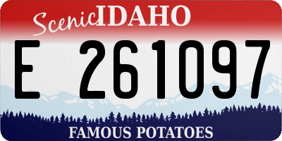 ID license plate E261097