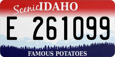 ID license plate E261099