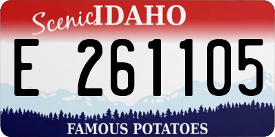 ID license plate E261105