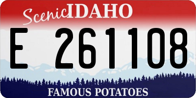 ID license plate E261108