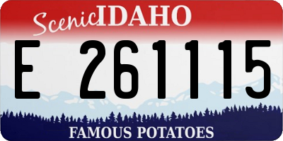 ID license plate E261115
