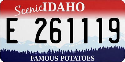 ID license plate E261119