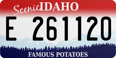 ID license plate E261120