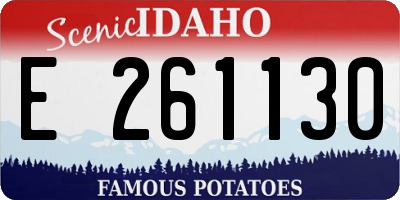 ID license plate E261130