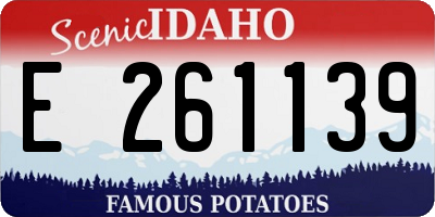 ID license plate E261139
