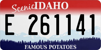 ID license plate E261141