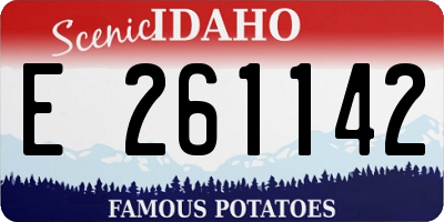 ID license plate E261142