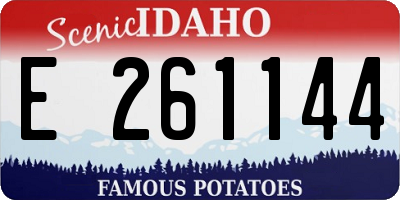 ID license plate E261144