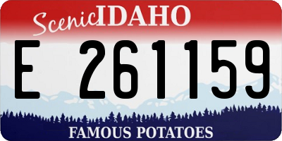 ID license plate E261159