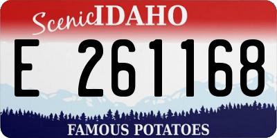 ID license plate E261168
