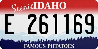 ID license plate E261169