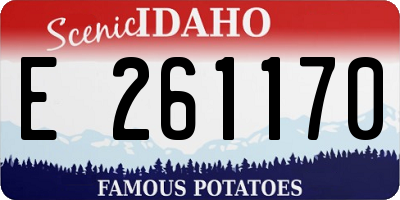 ID license plate E261170