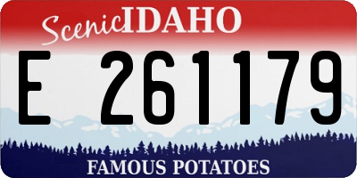 ID license plate E261179