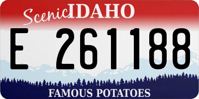 ID license plate E261188