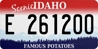 ID license plate E261200