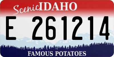 ID license plate E261214