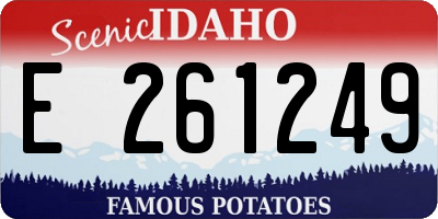 ID license plate E261249