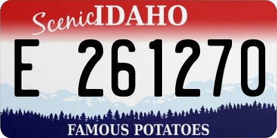 ID license plate E261270