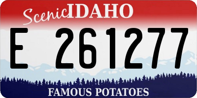 ID license plate E261277