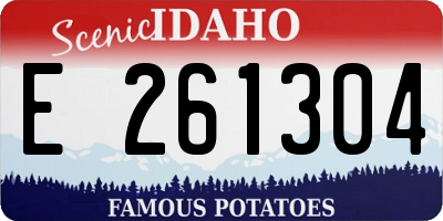 ID license plate E261304