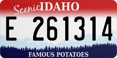ID license plate E261314