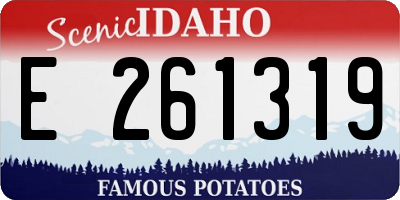 ID license plate E261319
