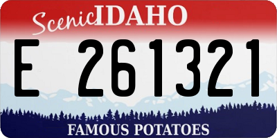 ID license plate E261321