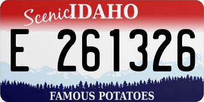 ID license plate E261326