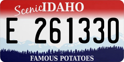 ID license plate E261330