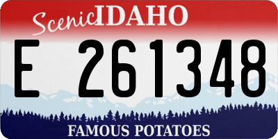 ID license plate E261348