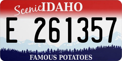ID license plate E261357