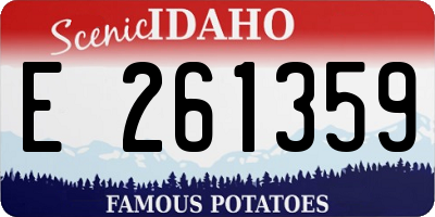 ID license plate E261359