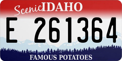 ID license plate E261364