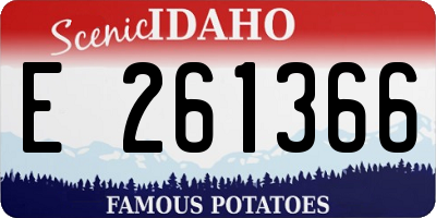 ID license plate E261366