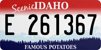 ID license plate E261367