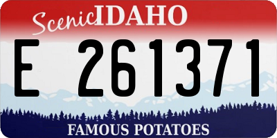 ID license plate E261371