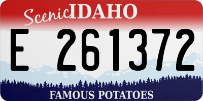 ID license plate E261372